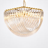 Trevi Elegant Murano Glass Chandelier Mid Century Modern Flush Mount Ceiling Light