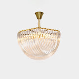 Trevi Elegant Murano Glass Chandelier Mid Century Modern Flush Mount Ceiling Light