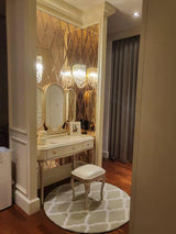 Trevi Glass Murano Style Wall Sconce Gold Mid Century Indoor Light for Bedroom Living Room