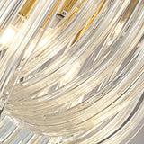 Trevi Glass Murano Style Wall Sconce Gold Mid Century Indoor Light for Bedroom Living Room
