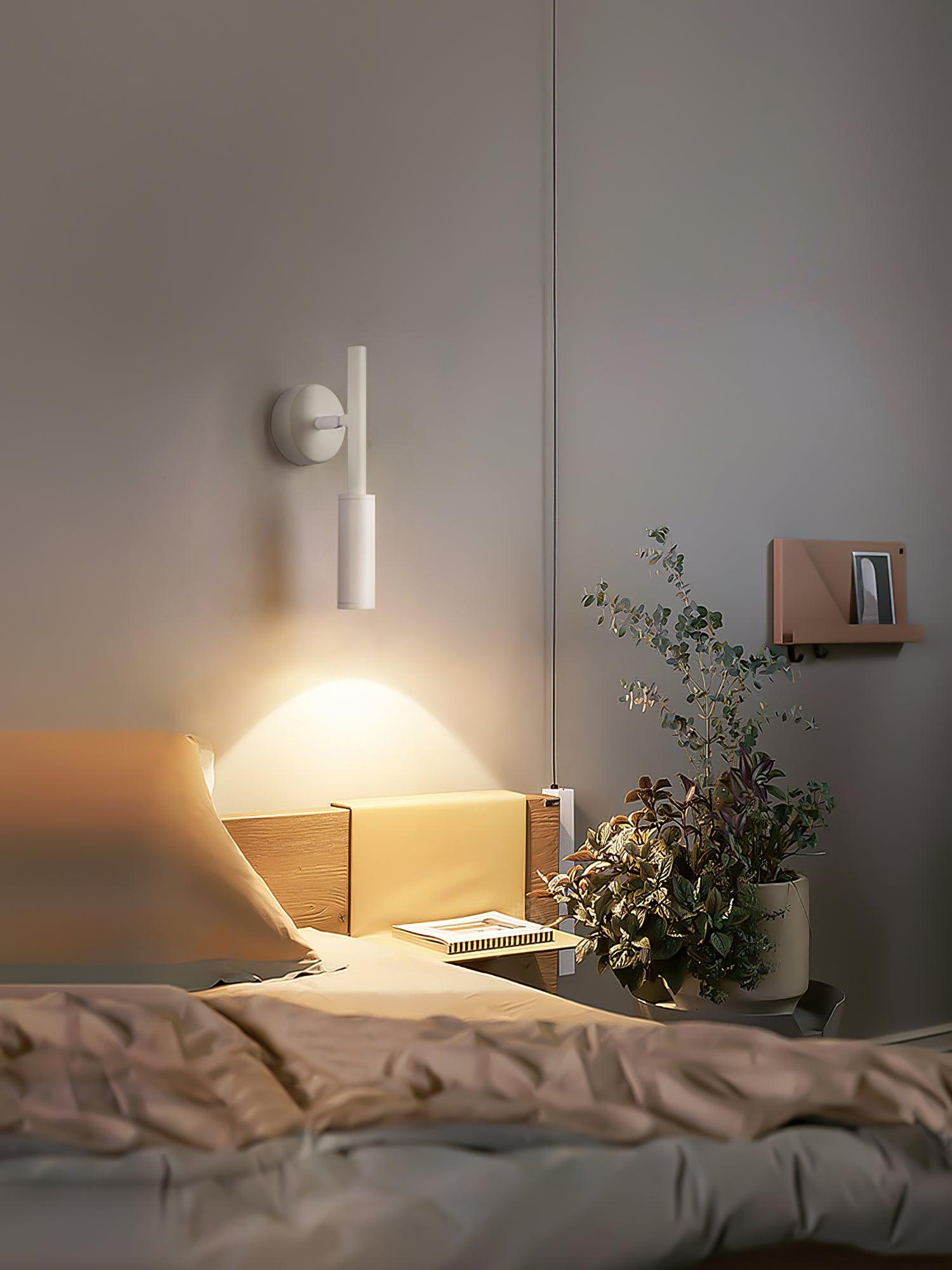 Tubino Modern Swivel LED Wall Sconce Adjustable Interior Reading Light for Bedroom