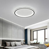 Modern 16 Inch LED Circular Flush Mount Ceiling Light for Bedroom and Living Room