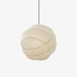 Turner Modern Cocoon Sphere Pendant Light Geometric Hanging Ceiling Lamp in White and Black