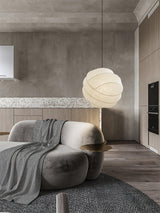 Turner Modern Cocoon Sphere Pendant Light Geometric Hanging Ceiling Lamp in White and Black