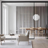 Turner Modern Cocoon Sphere Pendant Light Geometric Hanging Ceiling Lamp in White and Black