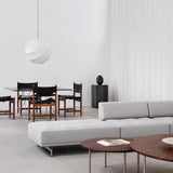 Turner Modern Cocoon Sphere Pendant Light Geometric Hanging Ceiling Lamp in White and Black