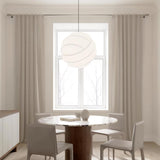 Turner Modern Cocoon Sphere Pendant Light Geometric Hanging Ceiling Lamp in White and Black