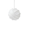 Turner Modern Cocoon Sphere Pendant Light Geometric Hanging Ceiling Lamp in White and Black
