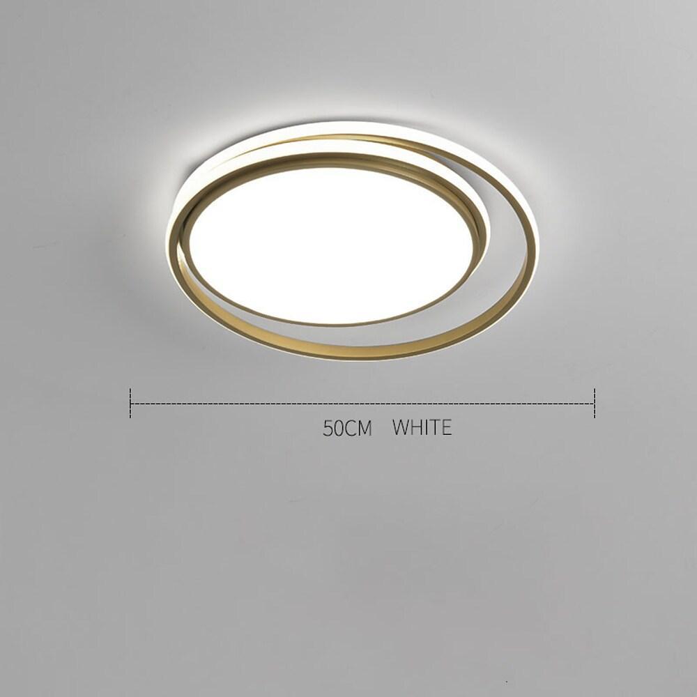 Modern Round LED Flush Mount Ceiling Light for Bedroom and Living Room Minimalist Acrylic Fixture