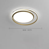 Modern Round LED Flush Mount Ceiling Light for Bedroom and Living Room Minimalist Acrylic Fixture