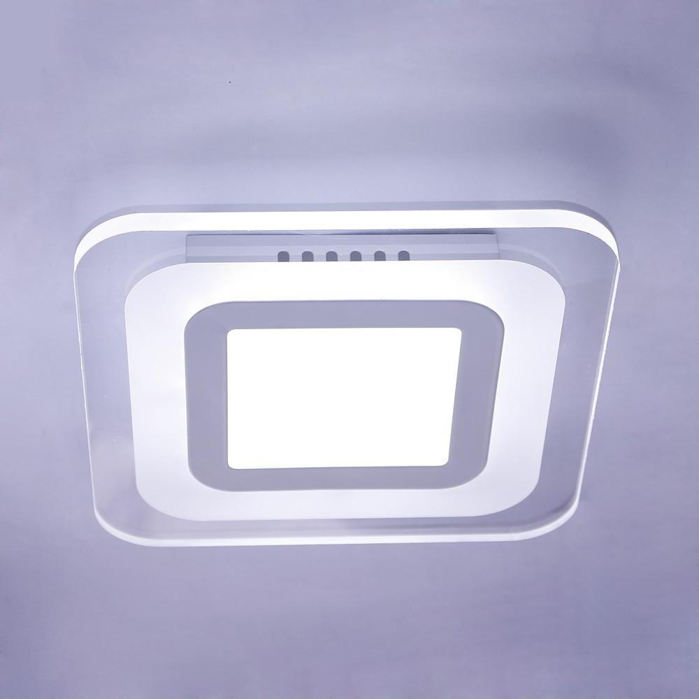 Low Profile 8 Inch Modern LED Ceiling Flush Mount Light Fixture for Interior Spaces