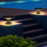 UFO Style Solar Outdoor Post Cap Lights Waterproof Aluminum Garden Fence Lighting with Dual Modes