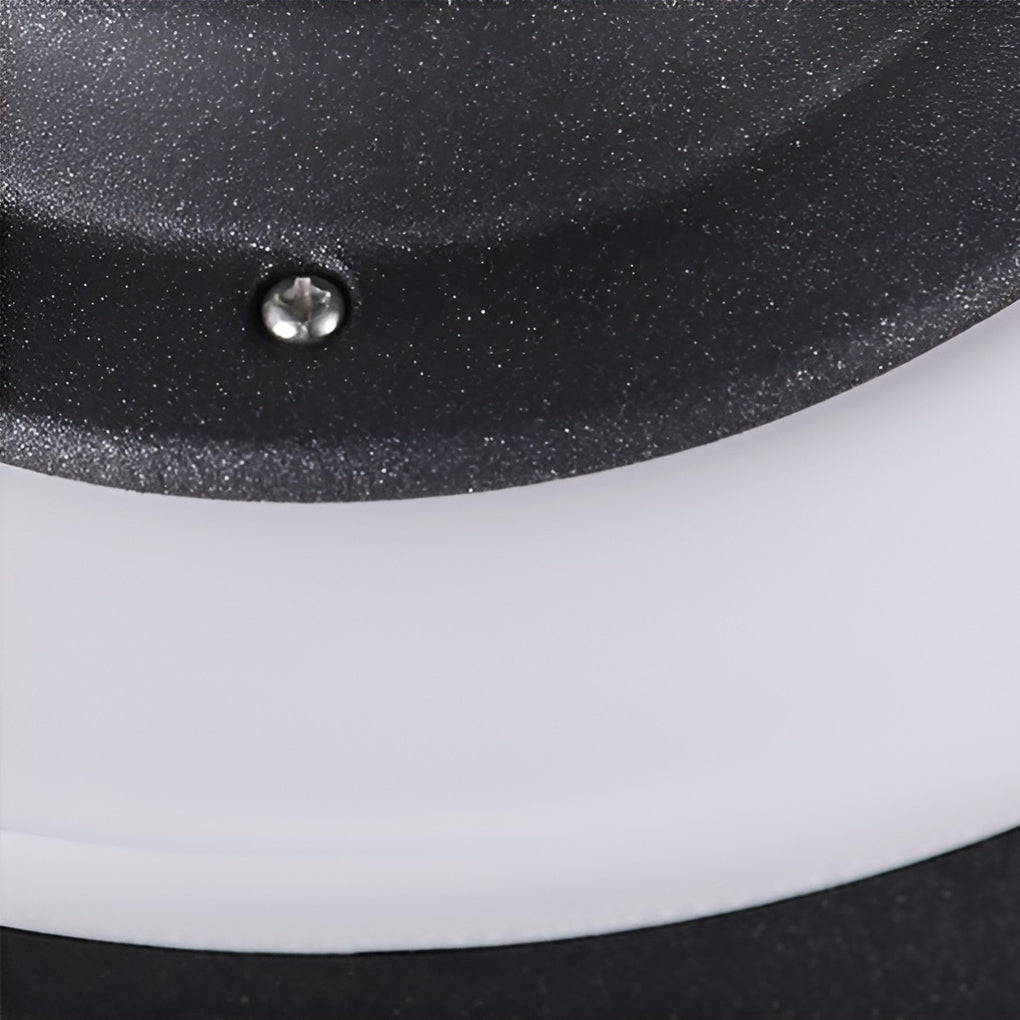 UFO Style Solar Outdoor Post Cap Lights Waterproof Aluminum Garden Fence Lighting with Dual Modes