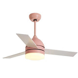 Modern LED Flush Mount Ceiling Fan with Acrylic Shade and Electroplated Metal Finish