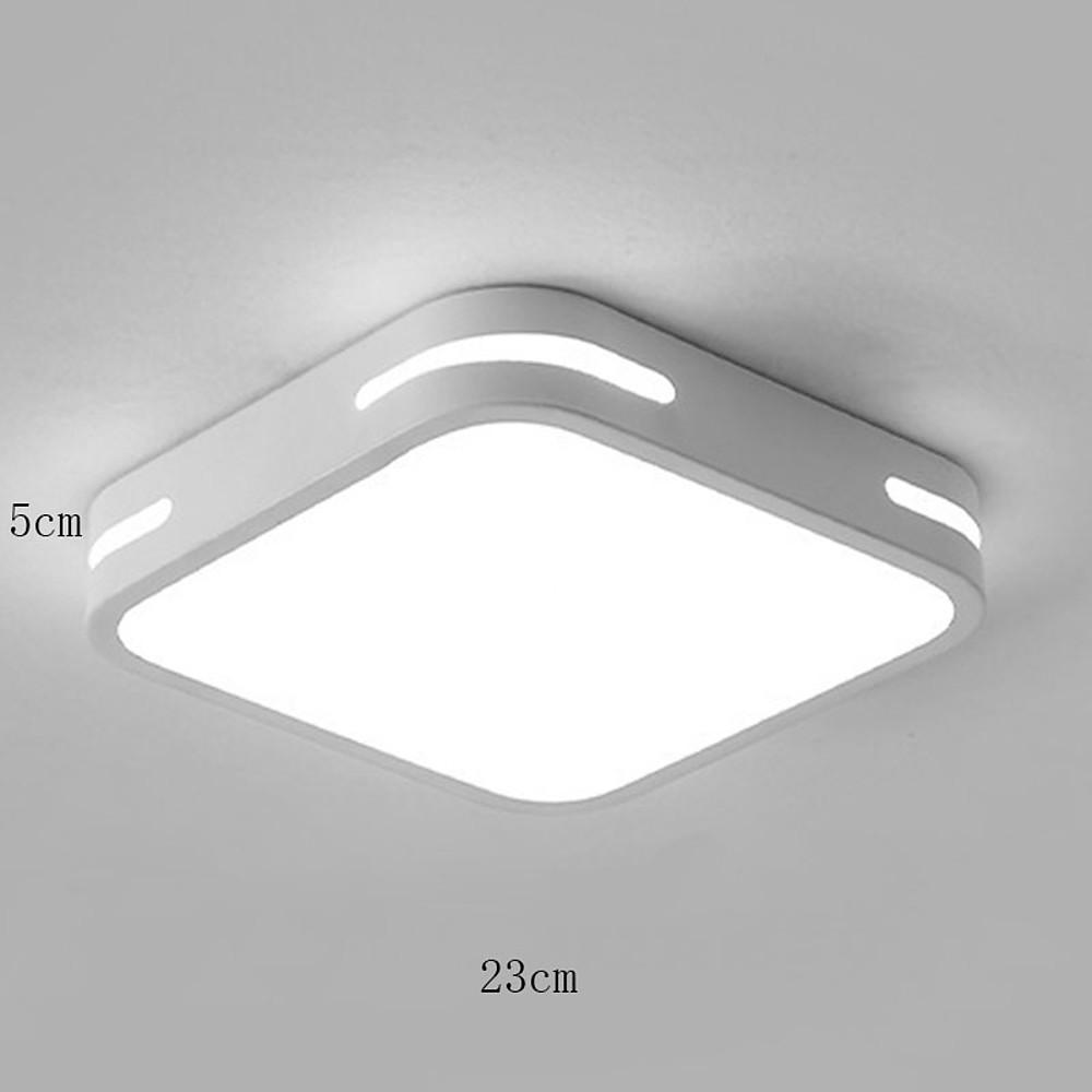 Modern Square LED Ceiling Light Geometric Flush Mount Fixture for Entryway and Hallway