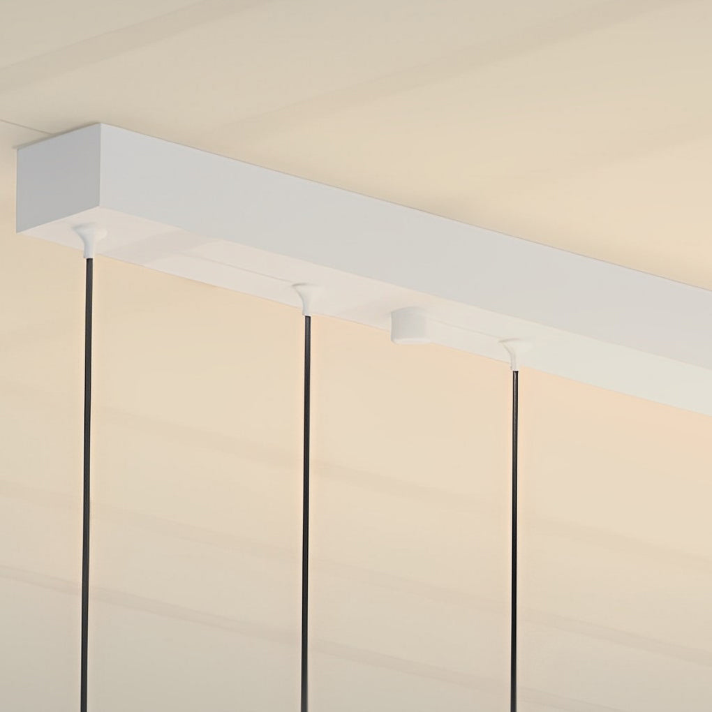 Ultra Thin Modern White Square LED Ring Chandelier Three Step Dimming Ceiling Light