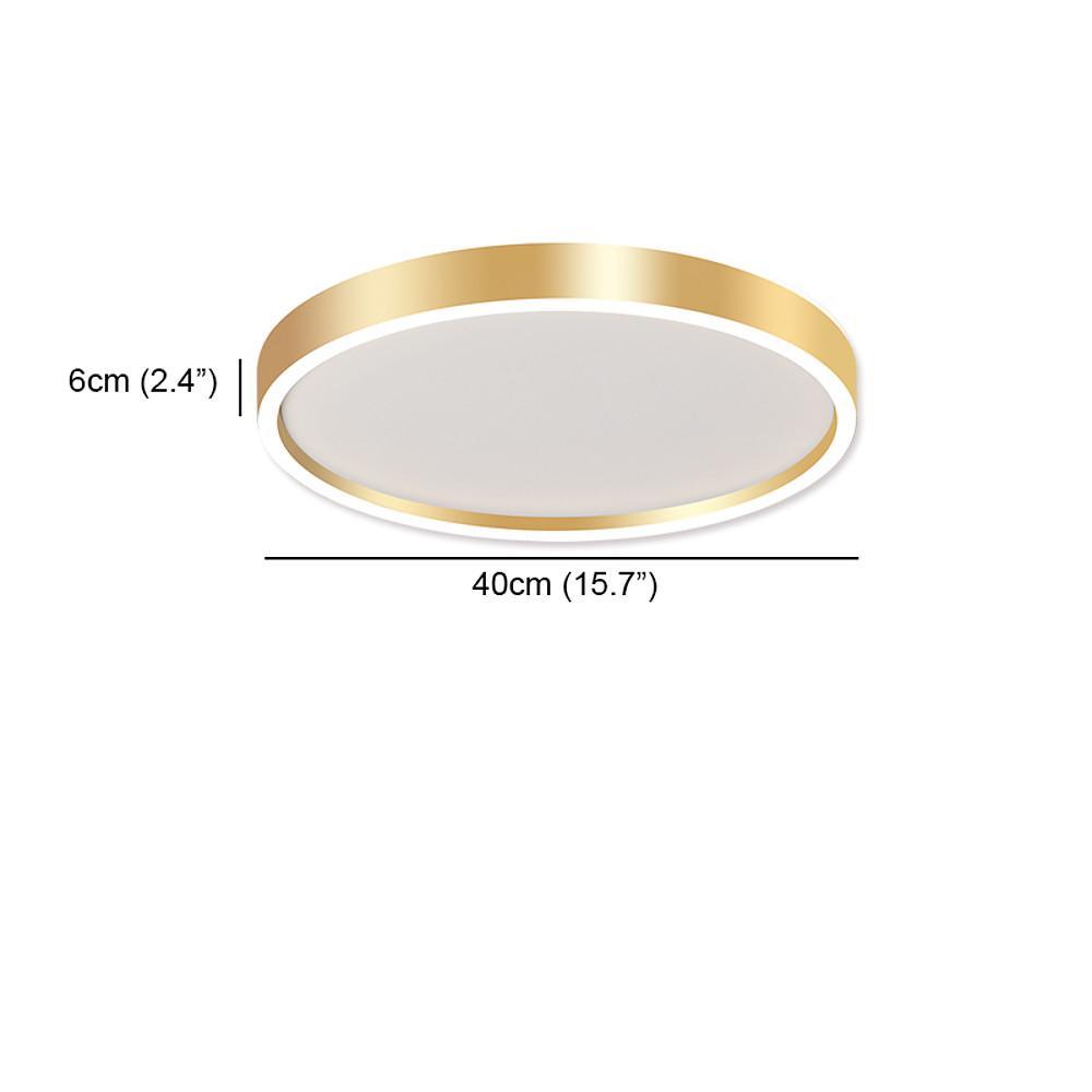 Modern Round LED Flush Mount Ceiling Light for Bedroom and Living Room Minimalist Low Profile Lighting