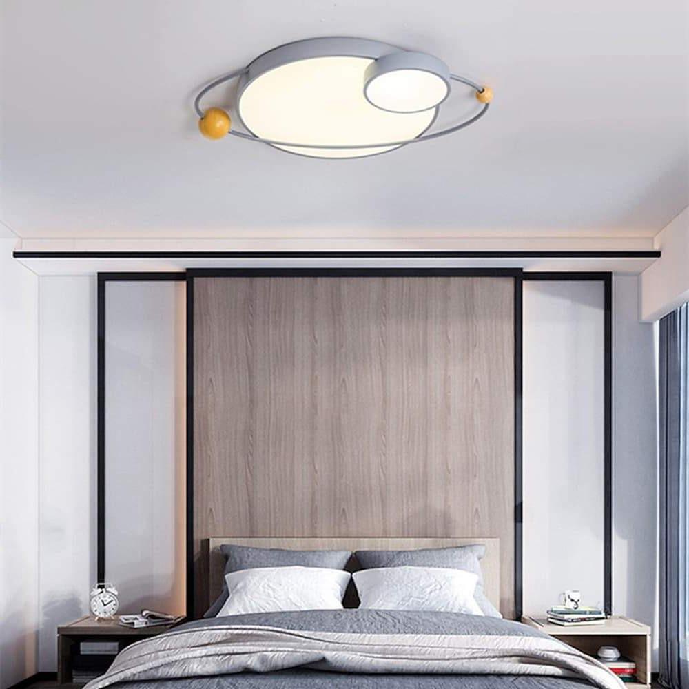 Modern Geometric LED Flush Mount Ceiling Light Dimmable Circle Globe Fixture