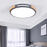 Modern Minimalist Round LED Flush Mount Ceiling Light for Living Room and Bedroom