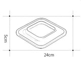 Square Modern LED Flush Mount Ceiling Light 2 Light Integrated Fixture for Small Rooms