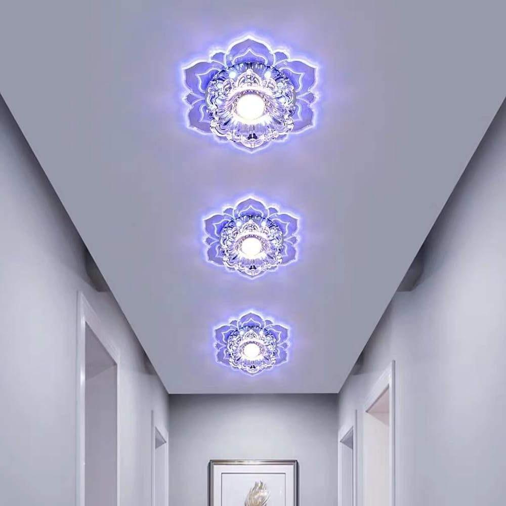 Modern Flower Shape LED Flush Mount Ceiling Light Fixture for Kids Bedroom and Nursery