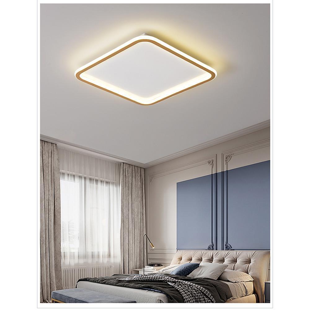 Geometric Square Circular Dimmable LED Flush Mount Nordic Ceiling Light Fixture