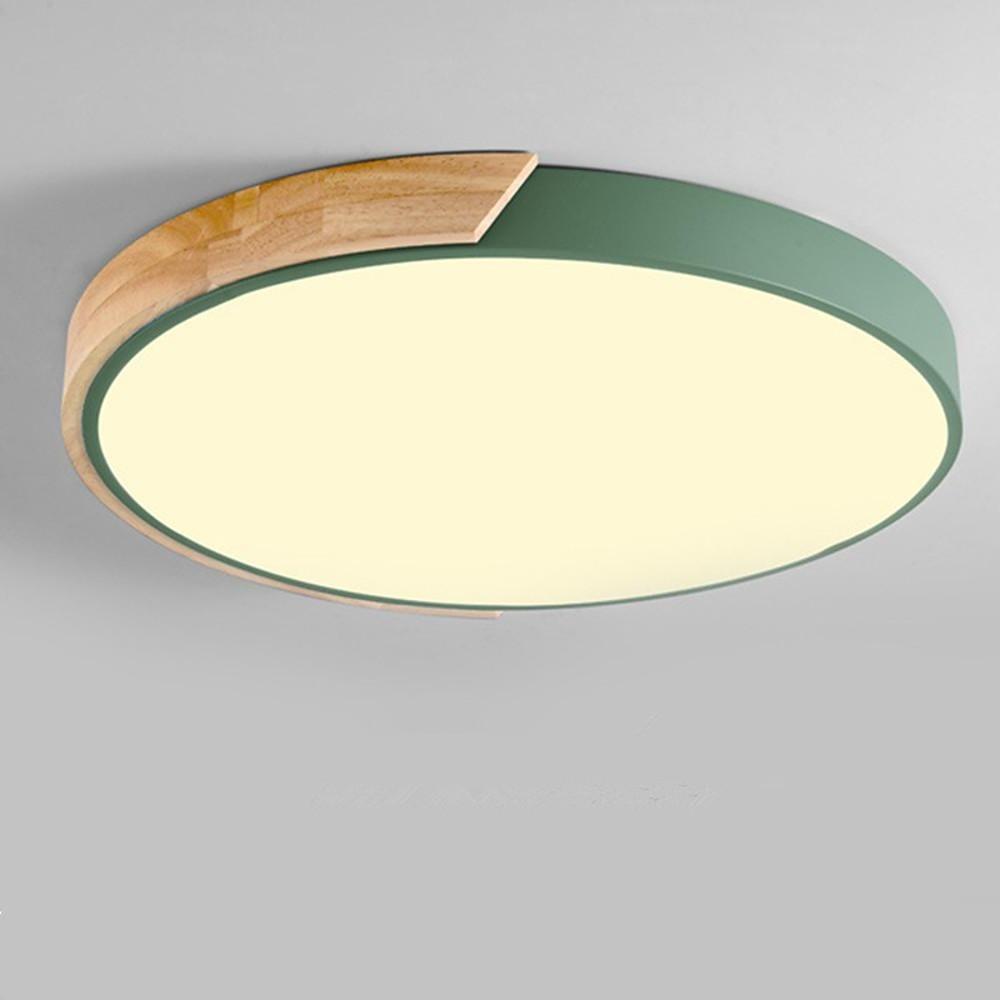Modern Round LED Flush Mount Ceiling Light Nordic Minimalist 16 Inch Circular Lamp for Bedroom Living Room