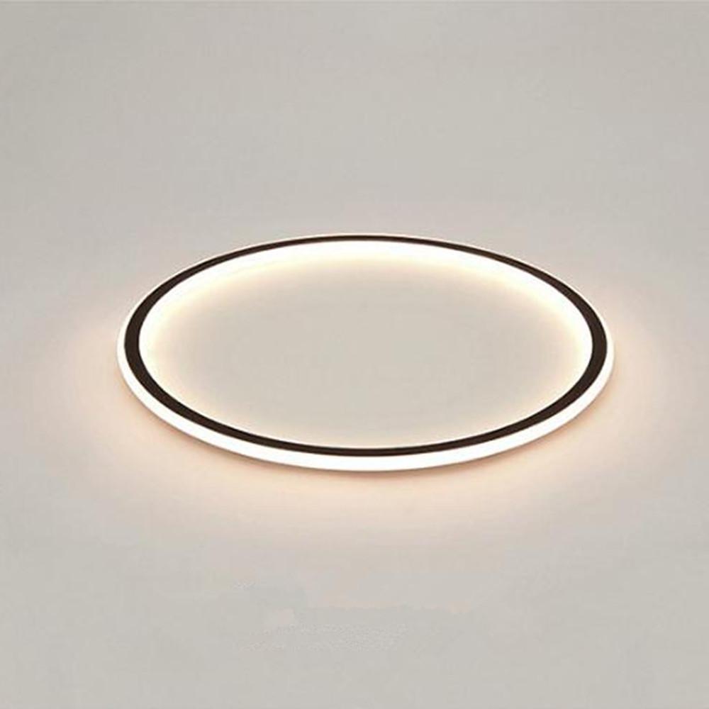 Modern 16 Inch LED Circular Flush Mount Ceiling Light for Bedroom and Living Room