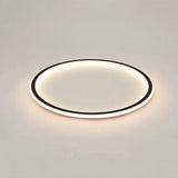 Modern 16 Inch LED Circular Flush Mount Ceiling Light for Bedroom and Living Room