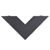 V Shaped Modern Outdoor LED Wall Sconce Waterproof Black Exterior Light for Garden and Entryway