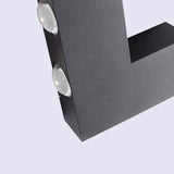 V Shaped Modern Outdoor LED Wall Sconce Waterproof Black Exterior Light for Garden and Entryway