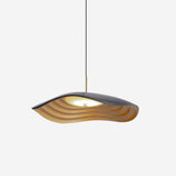 Valentina Modern LED Pendant Light with Curved Resin Shade for Kitchen and Dining Room