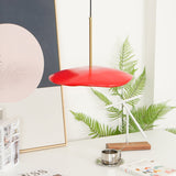 Valentina Modern LED Pendant Light with Curved Resin Shade for Kitchen and Dining Room