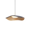 Valentina Modern LED Pendant Light with Curved Resin Shade for Kitchen and Dining Room