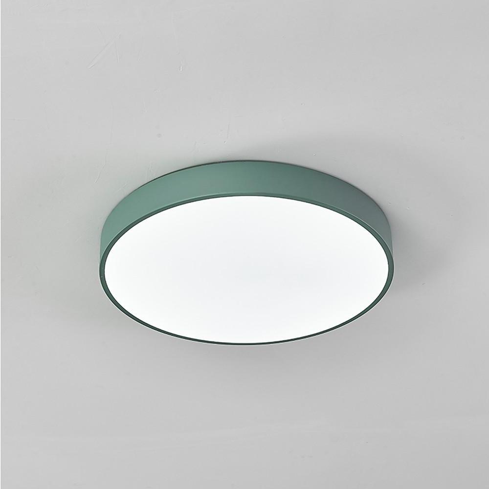 Modern Ultra Thin Round LED Flush Mount Ceiling Light for Contemporary Bedroom and Living Room
