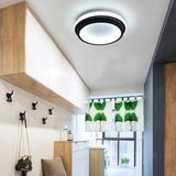 Modern LED Flush Mount Ceiling Light for Bedroom Hallway Low Profile PVC Metal Fixture