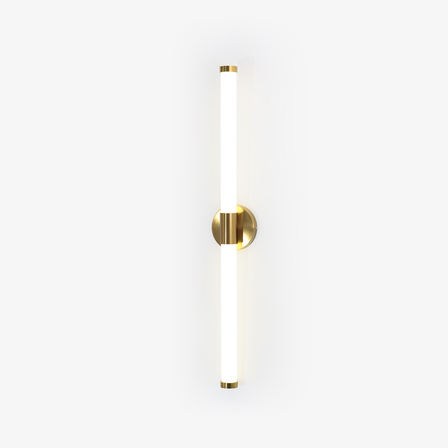 Vertical Gold Tubo Linear LED Wall Lamp Modern Minimalist Architectural Sconce Lighting