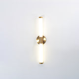Vertical Gold Tubo Linear LED Wall Lamp Modern Minimalist Architectural Sconce Lighting