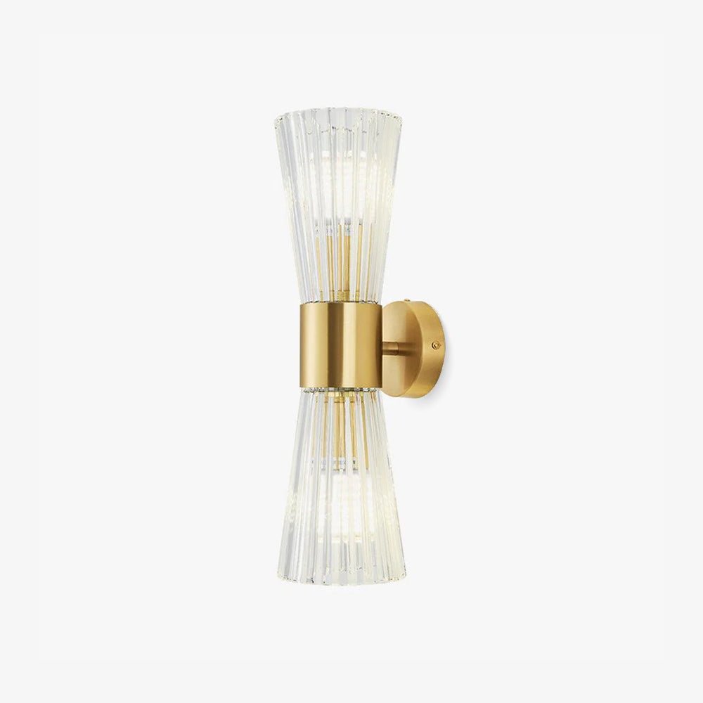 Vesta Gold Crystal Wall Sconce Modern Indoor Sconce Lighting Set of Two