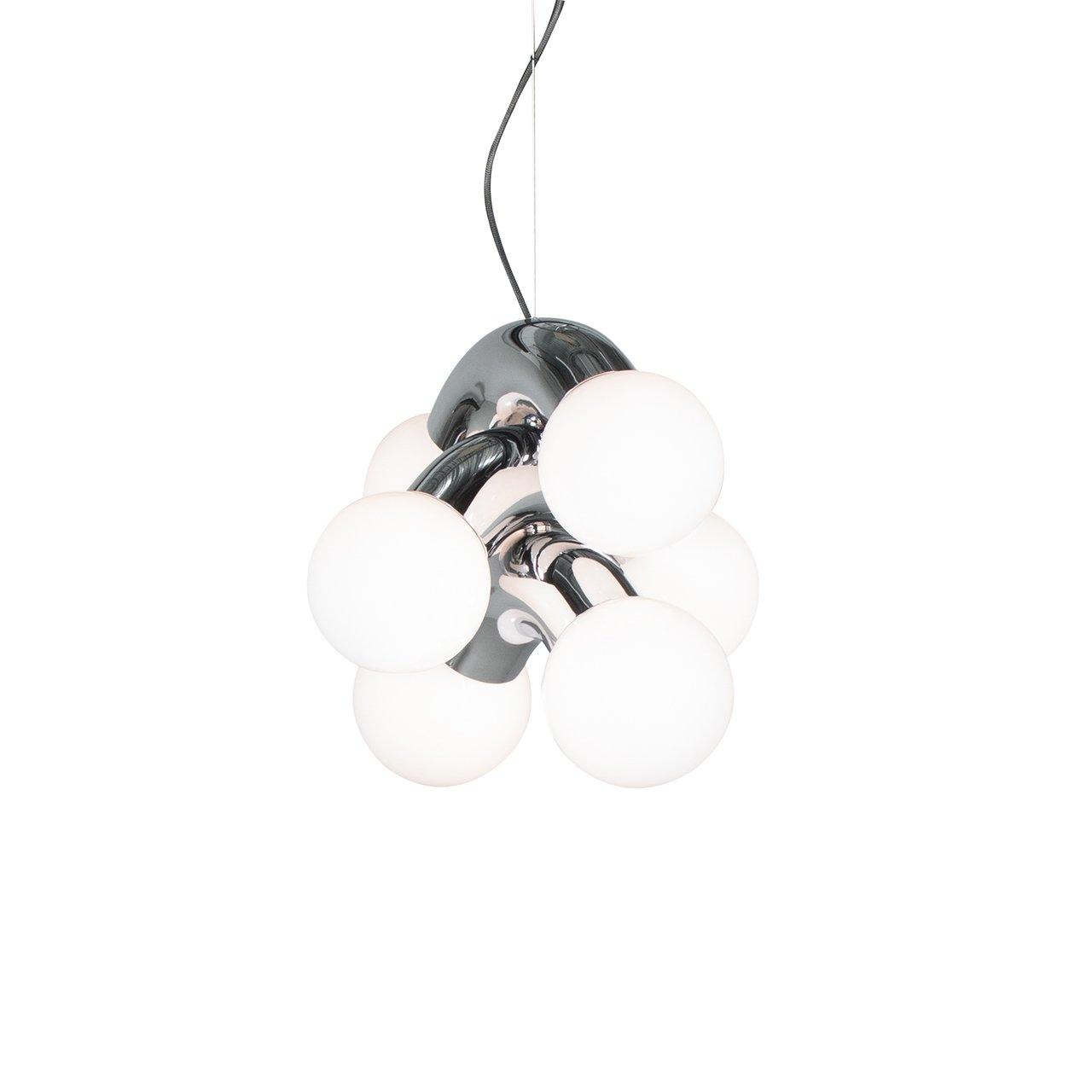 Vine Series Modular Glass Globe Pendant Light Chrome Arc Hanging Fixture