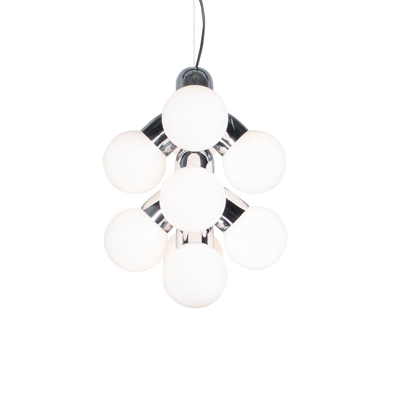 Vine Series Modular Glass Globe Pendant Light Chrome Arc Hanging Fixture
