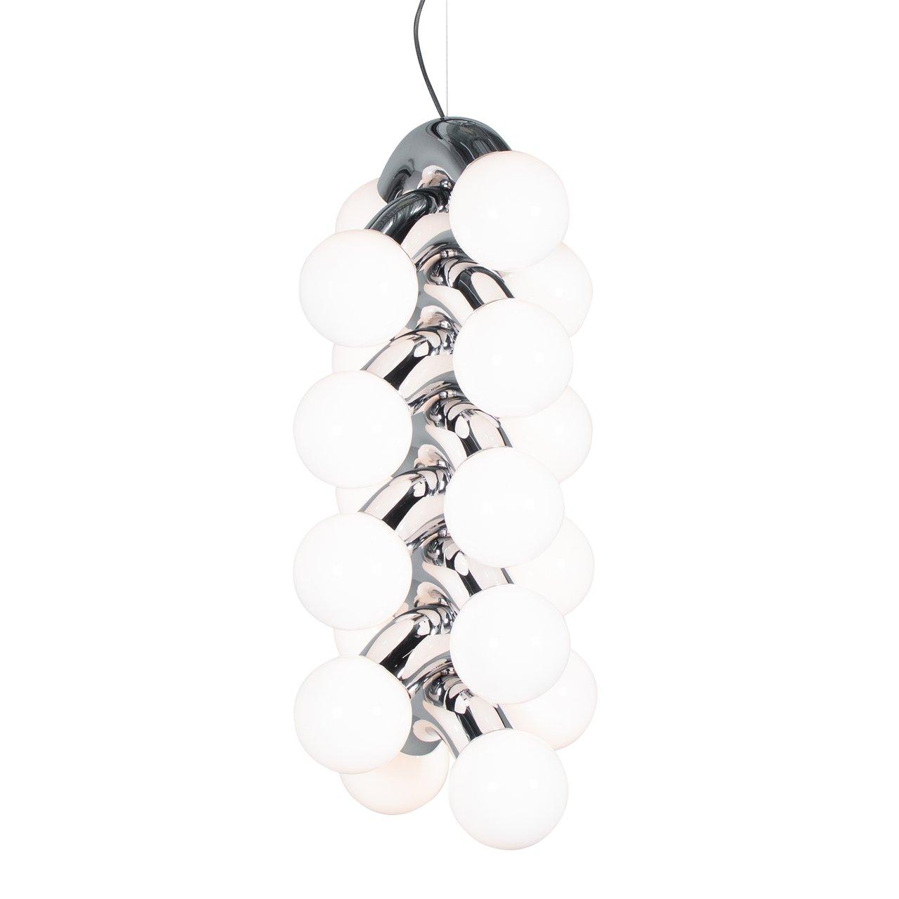 Vine Series Modular Glass Globe Pendant Light Chrome Arc Hanging Fixture