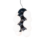 Vine Series Modular Glass Globe Pendant Light Chrome Arc Hanging Fixture