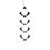 Vine Series Modular Glass Globe Pendant Light Chrome Arc Hanging Fixture
