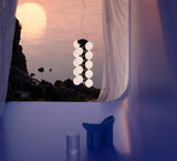 Vine Series Modular Glass Globe Pendant Light Chrome Arc Hanging Fixture