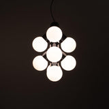 Vine Series Modular Glass Globe Pendant Light Chrome Arc Hanging Fixture