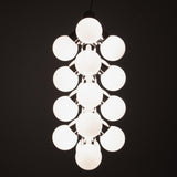Vine Series Modular Glass Globe Pendant Light Chrome Arc Hanging Fixture