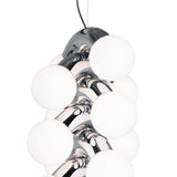Vine Series Modular Glass Globe Pendant Light Chrome Arc Hanging Fixture