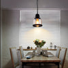 Vintage Amber Glass Pendant Light Retro Iron Lantern Chandelier for Dining Room and Bar