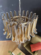 vintage-amber-murano-glass-petals-chandelier-handcrafted-elegant-pendant-light-fixture